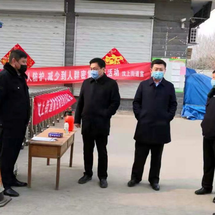 汶上縣人民政府 部門動態(tài) 縣政府領導林鴻督導檢查農(nóng)貿(mào)市場疫情防控工作